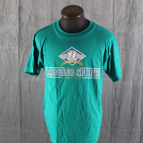 Vintage Graphic T-shirt - Logging Sports Sooke Days BC - Men's Medium - Picture 3 of 8